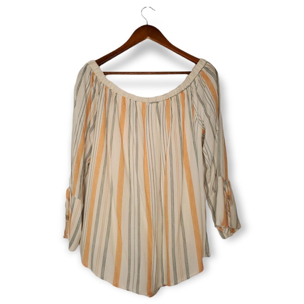 Beautiful Soul ARULA Off-Shoulder Blouse Sz A (1X) (14/16) - Picture 5 of 6